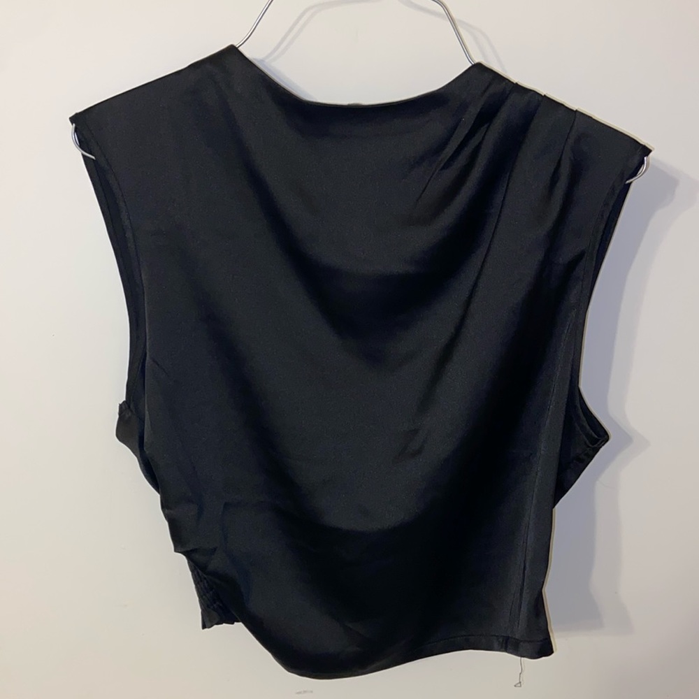Cropped Satin top